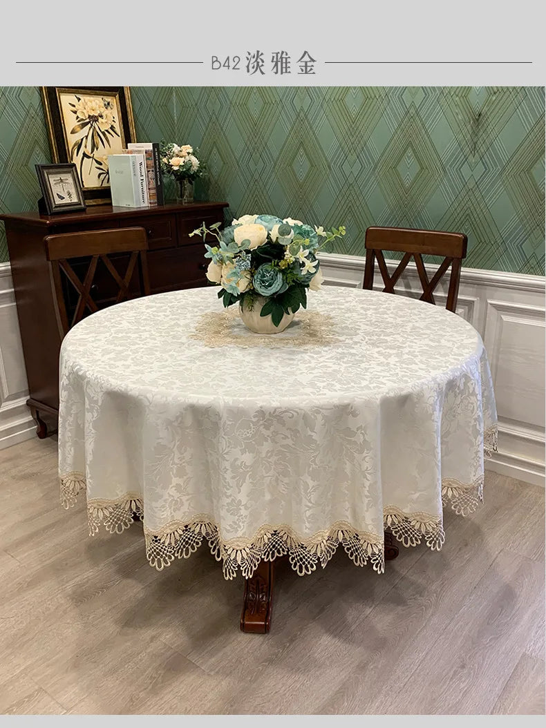 Lace Round Tablecloth