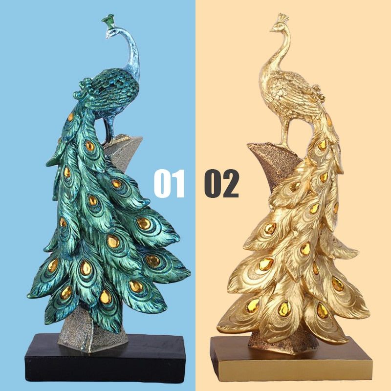 Peacock Figurines