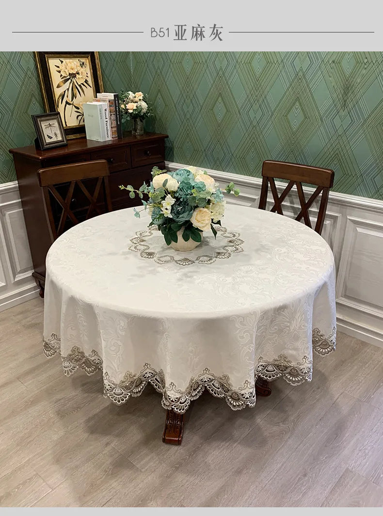 Lace Round Tablecloth