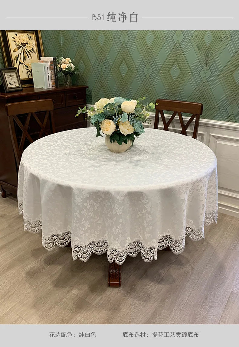 Lace Round Tablecloth