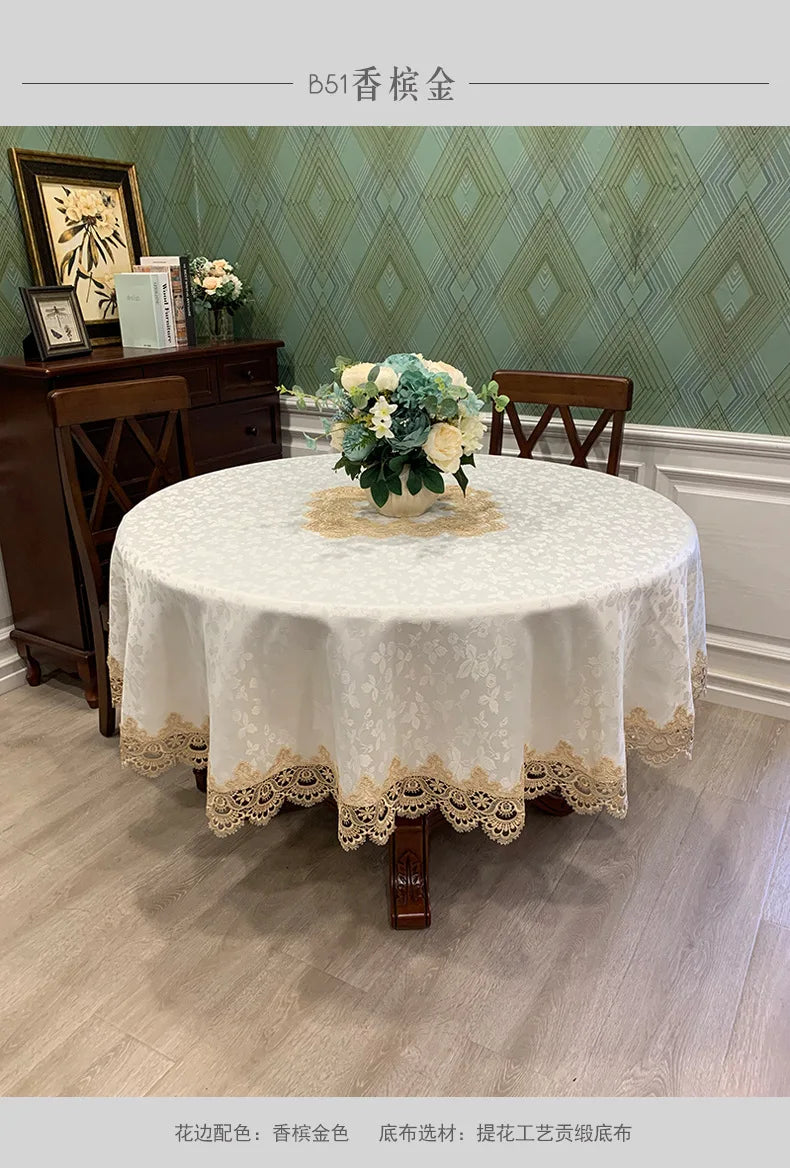 Lace Round Tablecloth