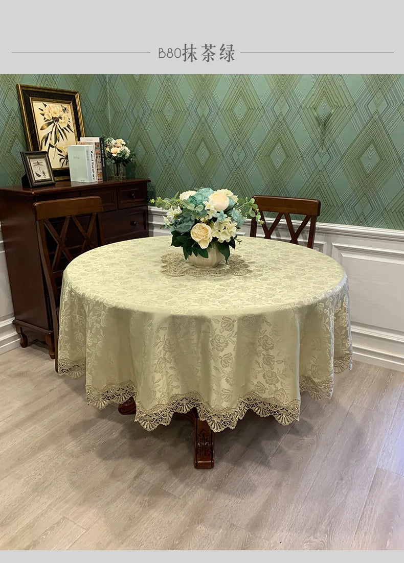 Lace Round Tablecloth