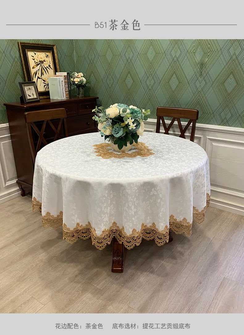 Lace Round Tablecloth