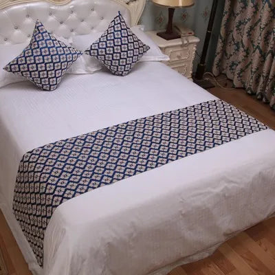 European Style Bed Runner/Pillowcases