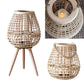 Rustic Bamboo Candle Holder Lantern