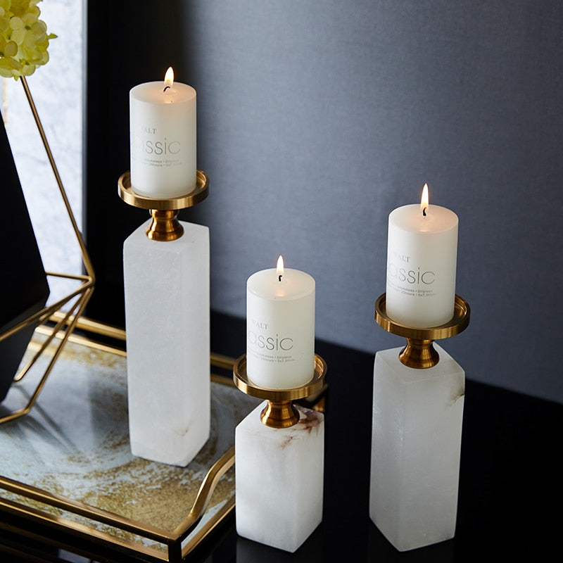 Elegant Marble Candle Holder