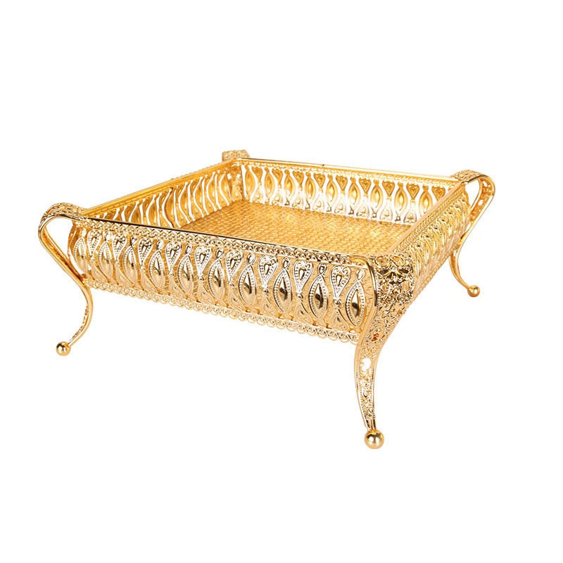 Golden Vintage Fruit Tray