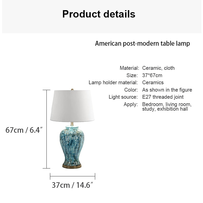 Vivan Contemporary Ceramic Table Lamp