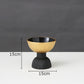 Black and Gold Ceramic Vase