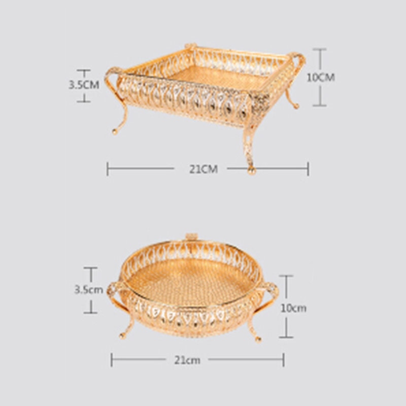 Golden Vintage Fruit Tray