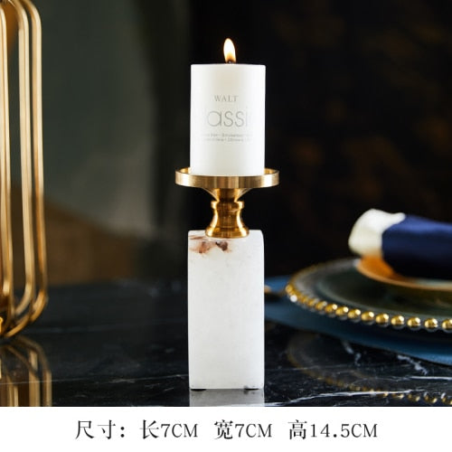 Elegant Marble Candle Holder