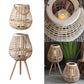 Rustic Bamboo Candle Holder Lantern