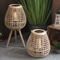 Rustic Bamboo Candle Holder Lantern