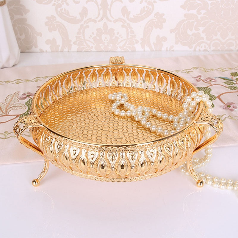 Golden Vintage Fruit Tray