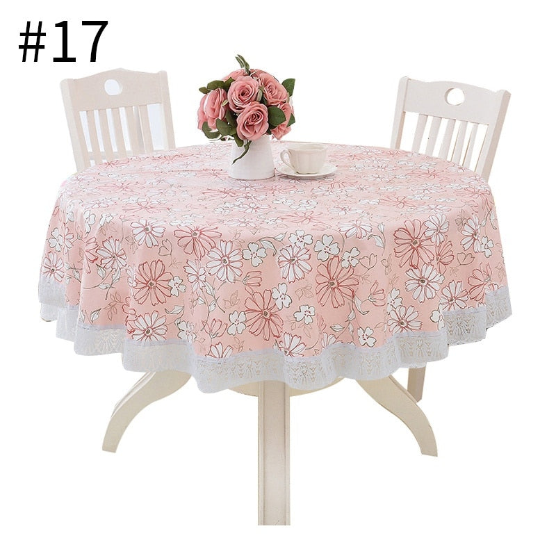 PVC Lace Round Tablecloth