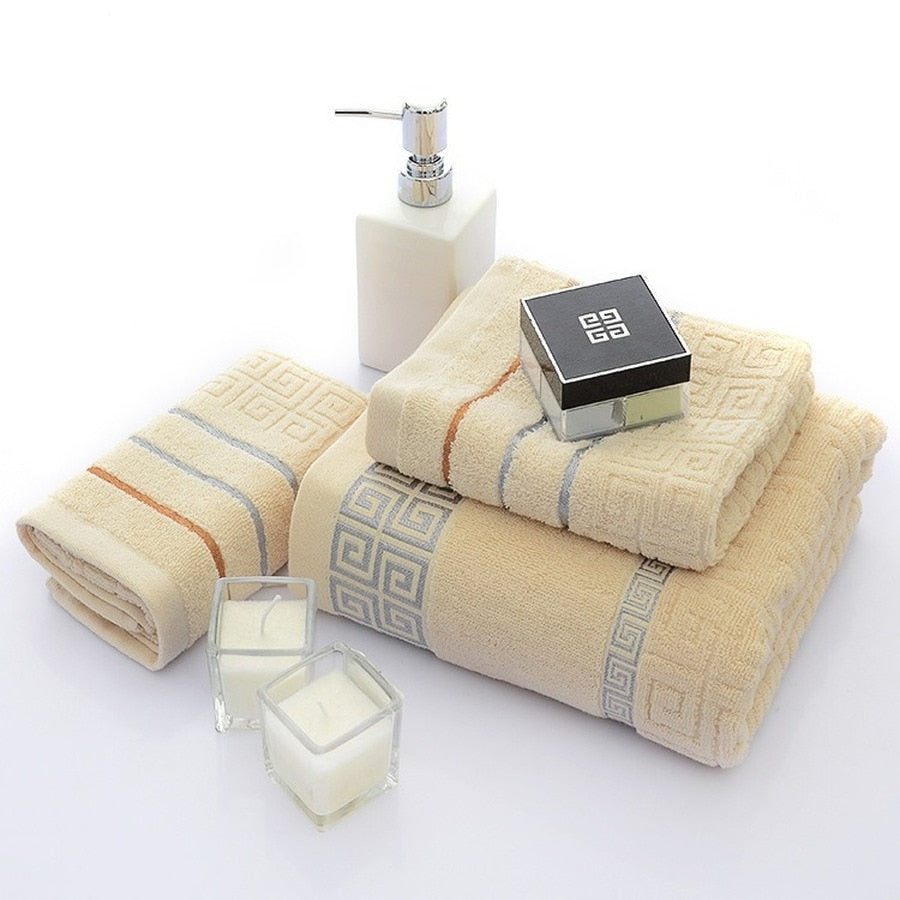 Tiffany Quick Drying Cotton Towel 3PCS/Set