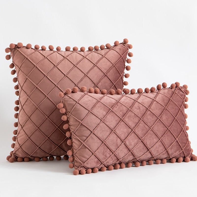 Nordic Diamond Pillow Covers