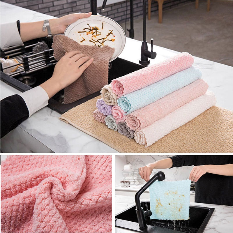 Soft Microfiber Kitchen Towels