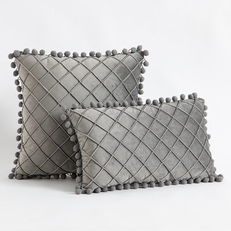 Nordic Diamond Pillow Covers