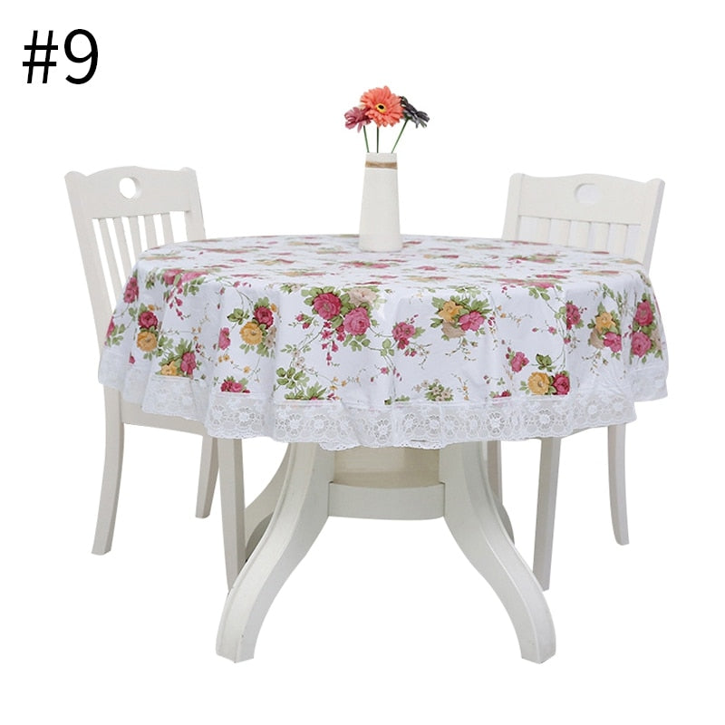 PVC Lace Round Tablecloth