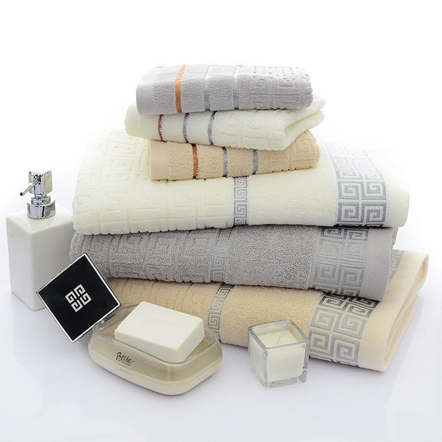 Tiffany Quick Drying Cotton Towel 3PCS/Set