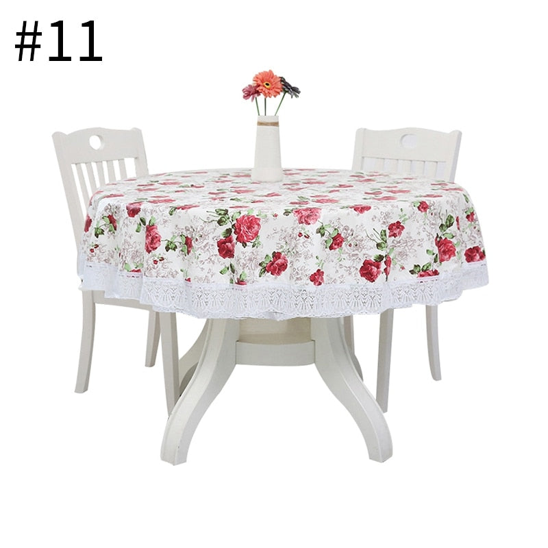 PVC Lace Round Tablecloth