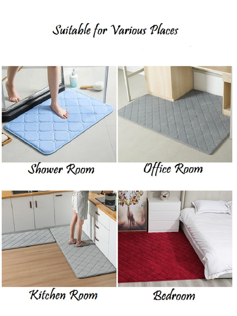 Diamond Shower Bathroom Floor Mat