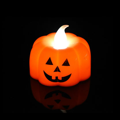 3pcs Pumpkin Candle Light Halloween LED Lights