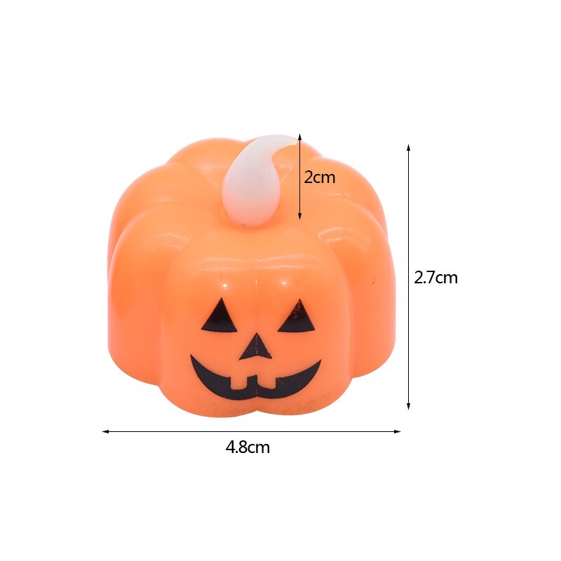 3pcs Pumpkin Candle Light Halloween LED Lights