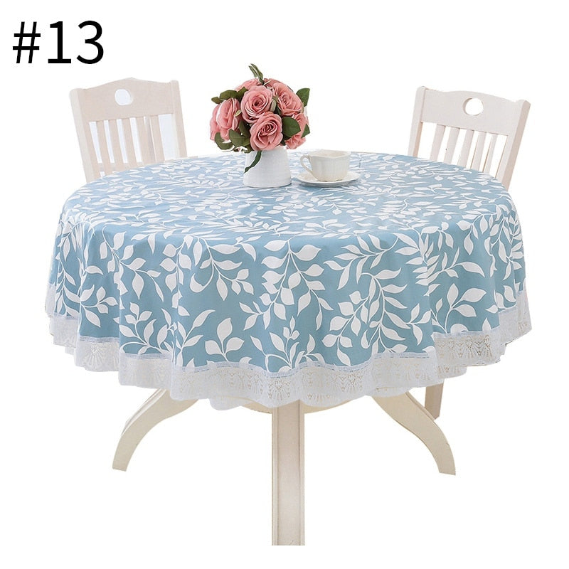 PVC Lace Round Tablecloth