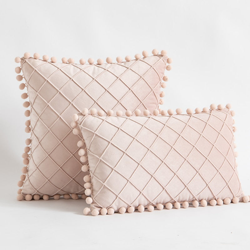 Nordic Diamond Pillow Covers