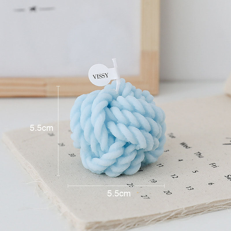 Wool Ball Candles