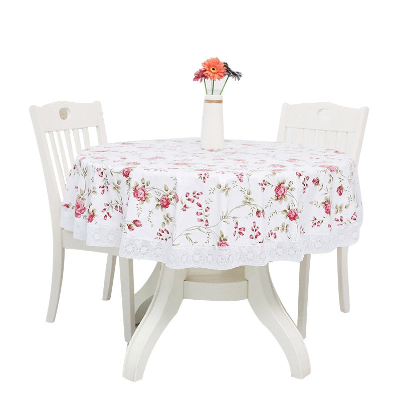 PVC Lace Round Tablecloth