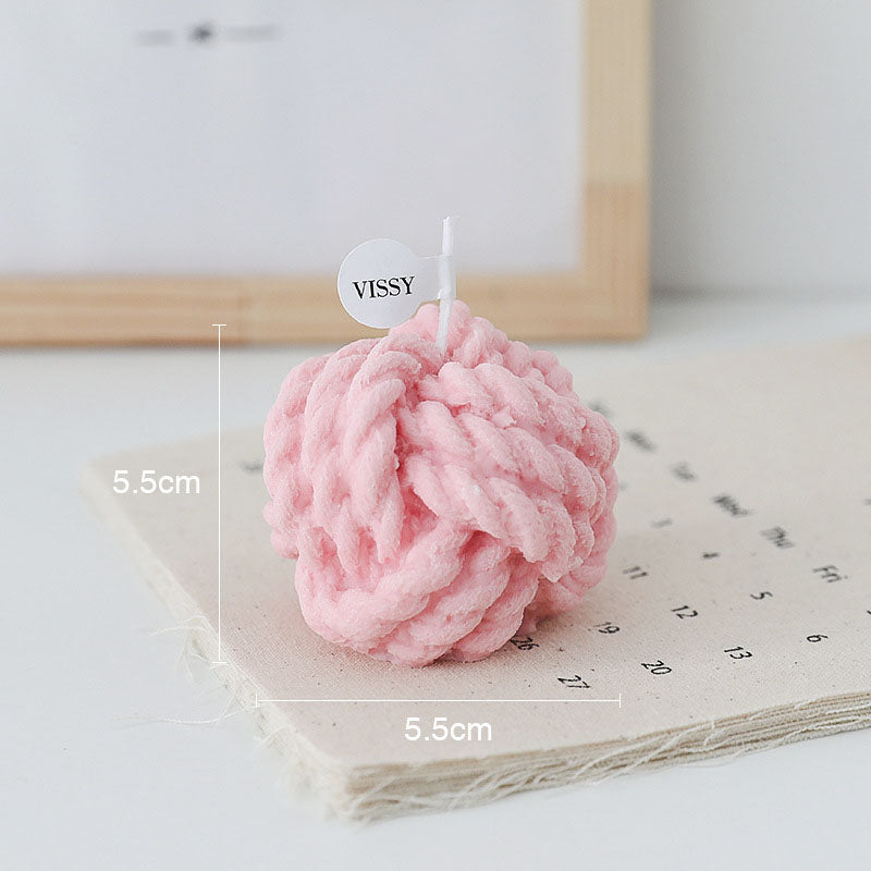 Wool Ball Candles