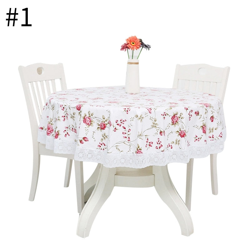 PVC Lace Round Tablecloth