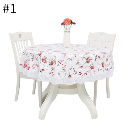 PVC Lace Round Tablecloth