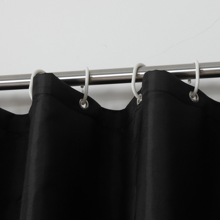 Modern Black Shower Curtain