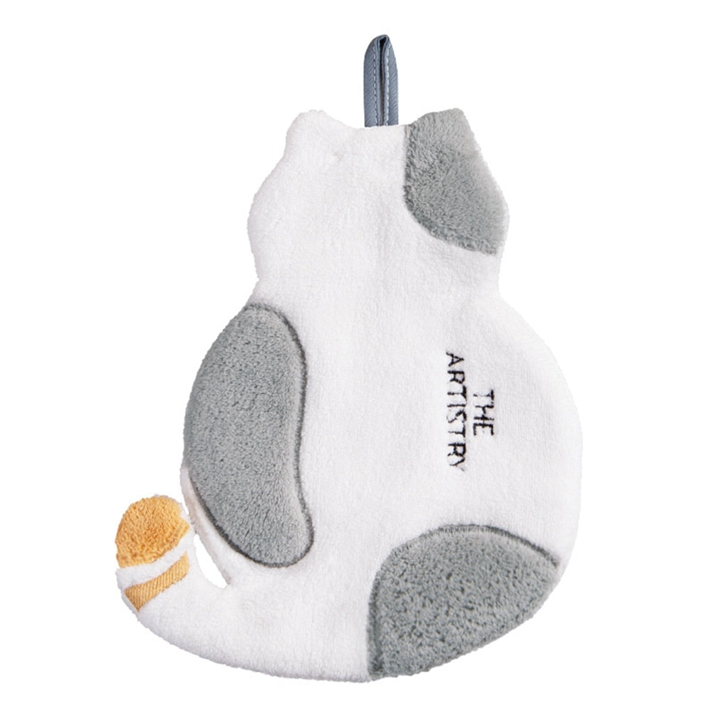 Cute Cat Hand Towels