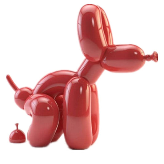 Pooping Balloon Dog Figurine