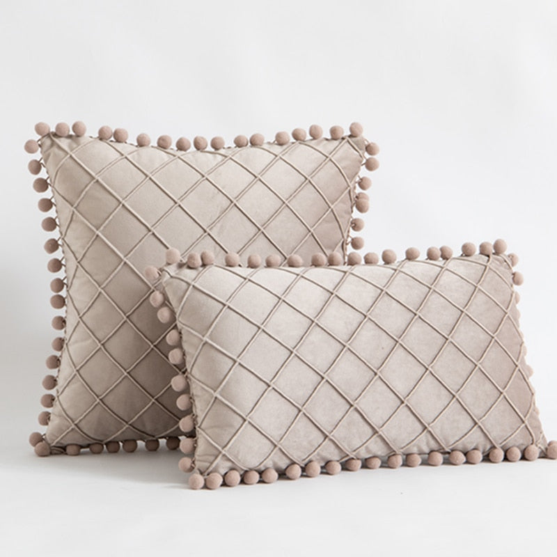 Nordic Diamond Pillow Covers