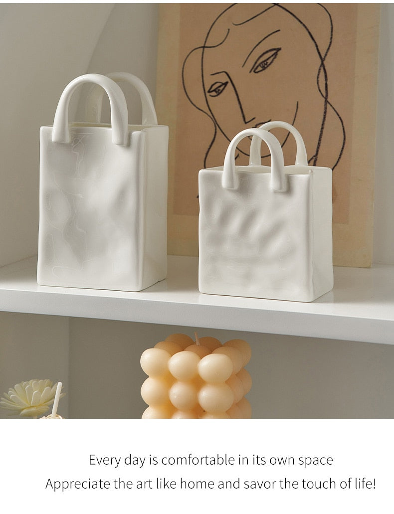 Handbag Ceramic Vases