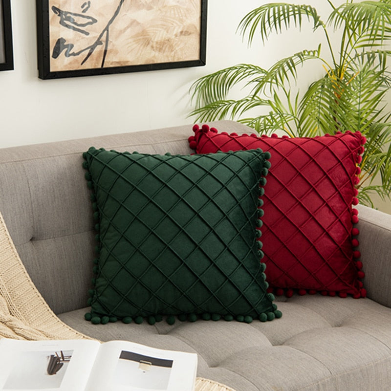 Nordic Diamond Pillow Covers