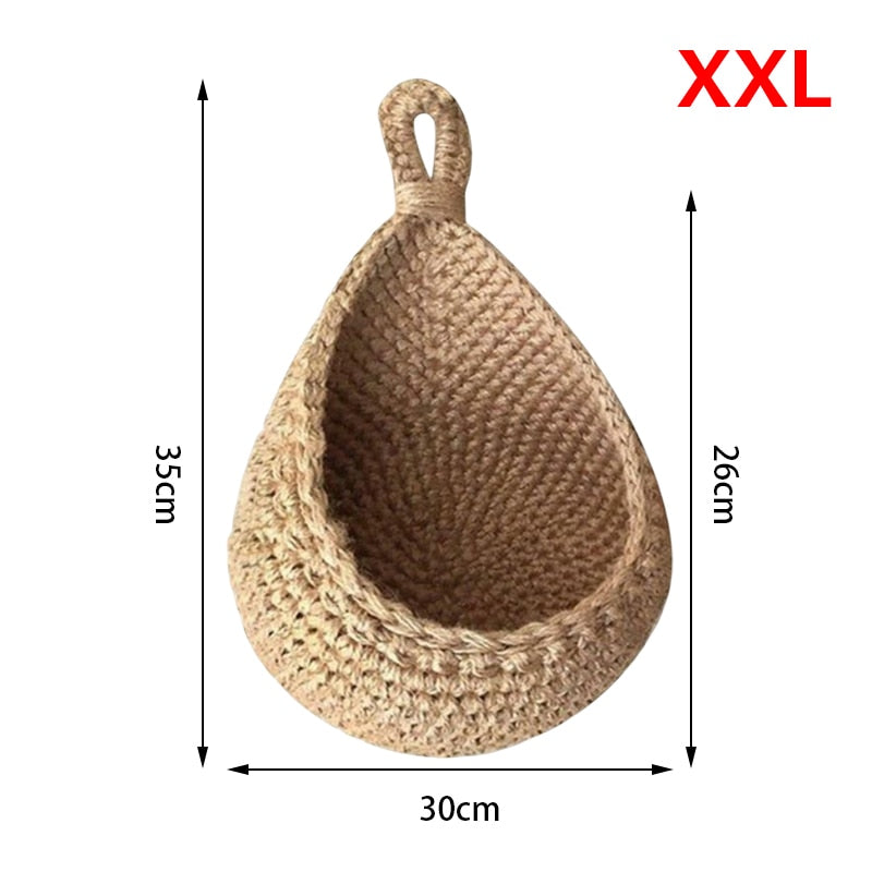 Rope Wall Hanging Storage Basket