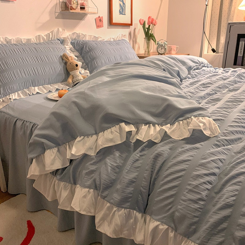 Ruffled Duvet Cover Set