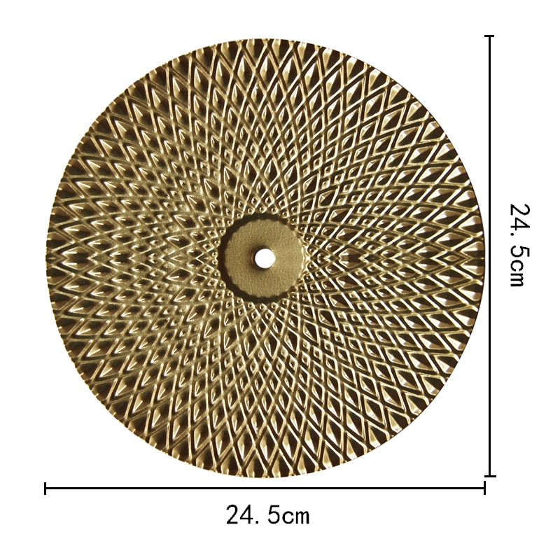 Round Golden Wall Decor