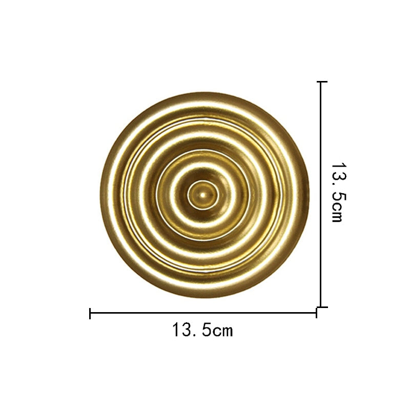 Round Golden Wall Decor