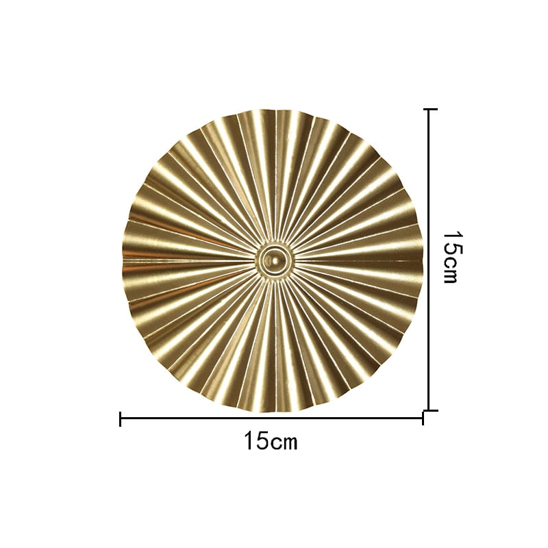 Round Golden Wall Decor