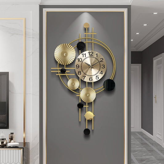 Deluxe European Gold Wall Clock