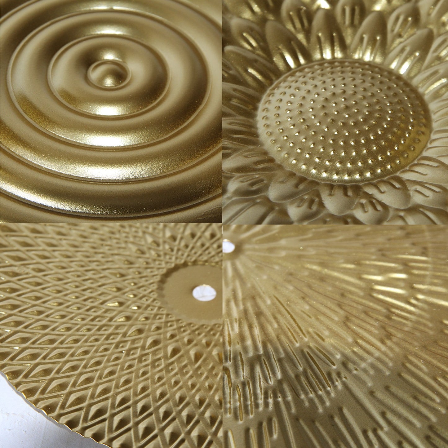 Round Golden Wall Decor