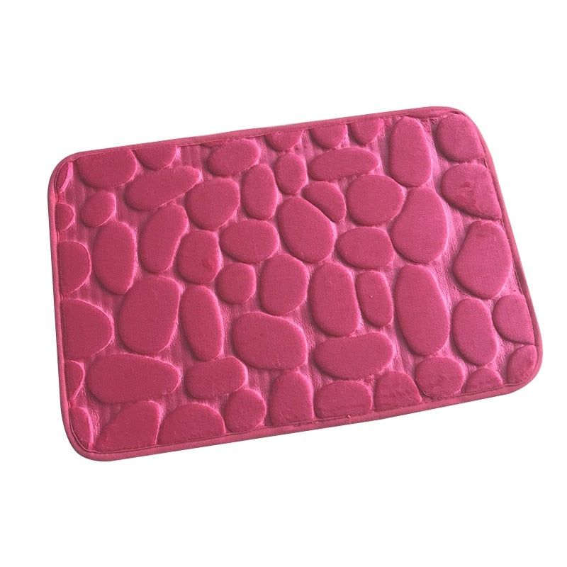 Cobblestone Embossed Bathroom Rug